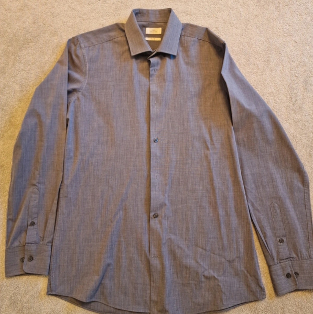 Next Dark Grey Plain Shirt